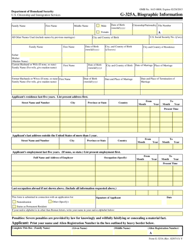 Is the G-325A form available to download online?