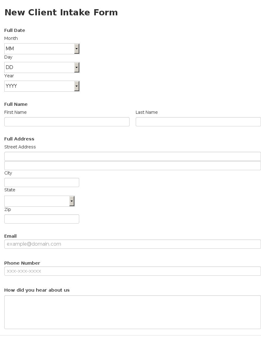 Business Form Template Gallery